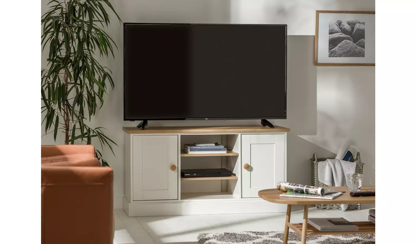 Assembled Winchester 2 Door TV Unit - Cream